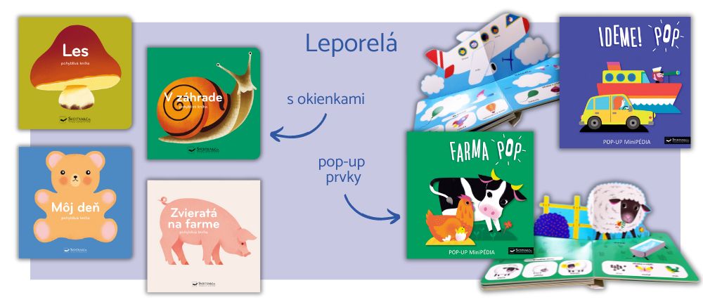 Leporelá s okienkami a pop-up leporelá